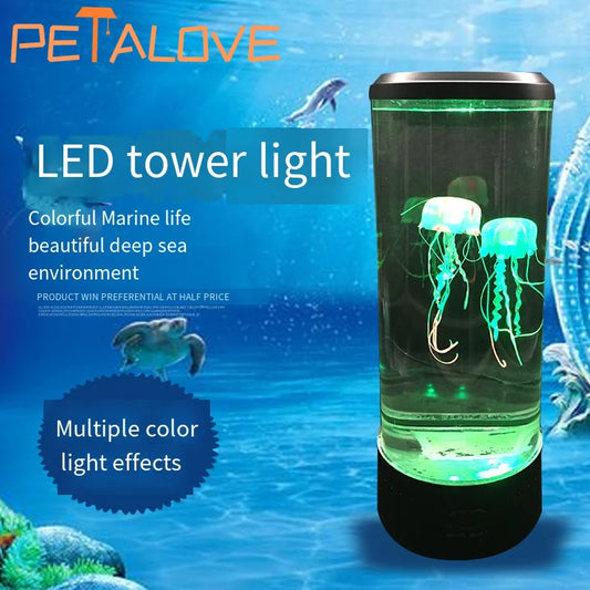 Jellyfish Lava Lamp Aquarium Ocean Night Light