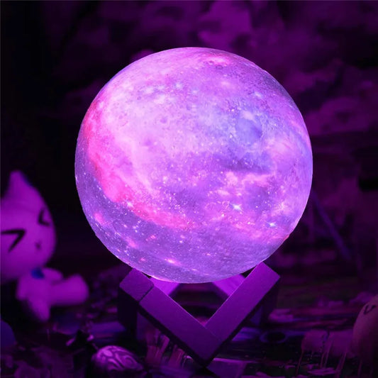 3D Print Moon Lamp LED Night Light