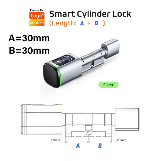 Smart Cylinder Lock with Tuya Bluetooth