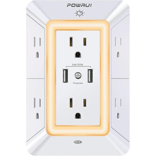USB Wall Charger Surge Protector