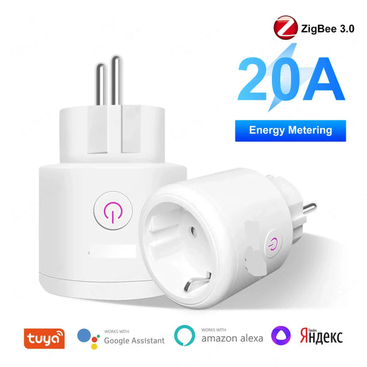 JSPTEC Tuya ZigBee Smart Plug 20A