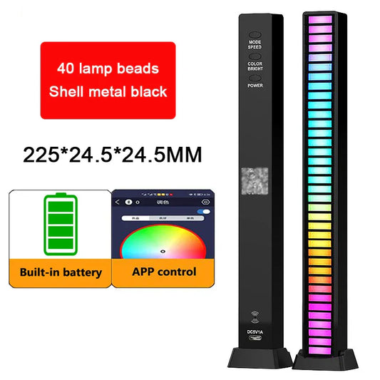RGB LED Strip Lights Sound Control Lamp