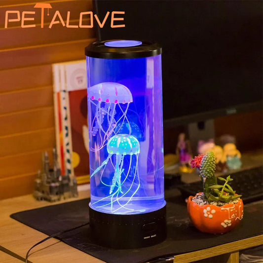 Jellyfish Lava Lamp Aquarium Ocean Night Light