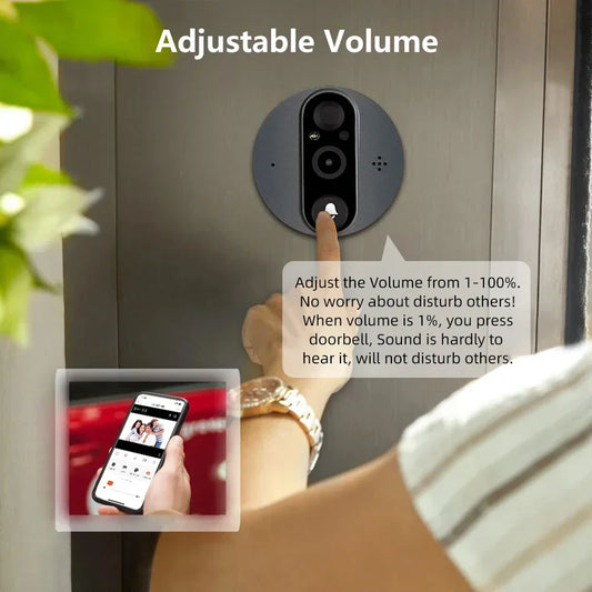 3MP Smart Life Tuya WiFi Doorbell Eye
