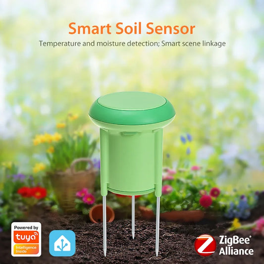 Tuya Smart ZigBee Soil Tester Temperature and Humidity Meter
