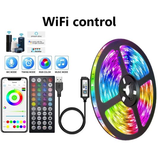 USB LED Strip Lights APP Control RGB Color Changing