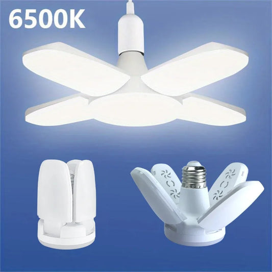 E27 Foldable Fan Shape LED Bulb Lamp