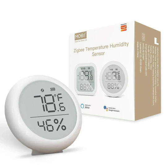 MOES Tuya ZigBee Smart Home Temperature and Humidity Sensor